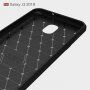 Carcasă din plastic cu textură șlefuită, pentru Samsung Galaxy J3 (2018) - gri