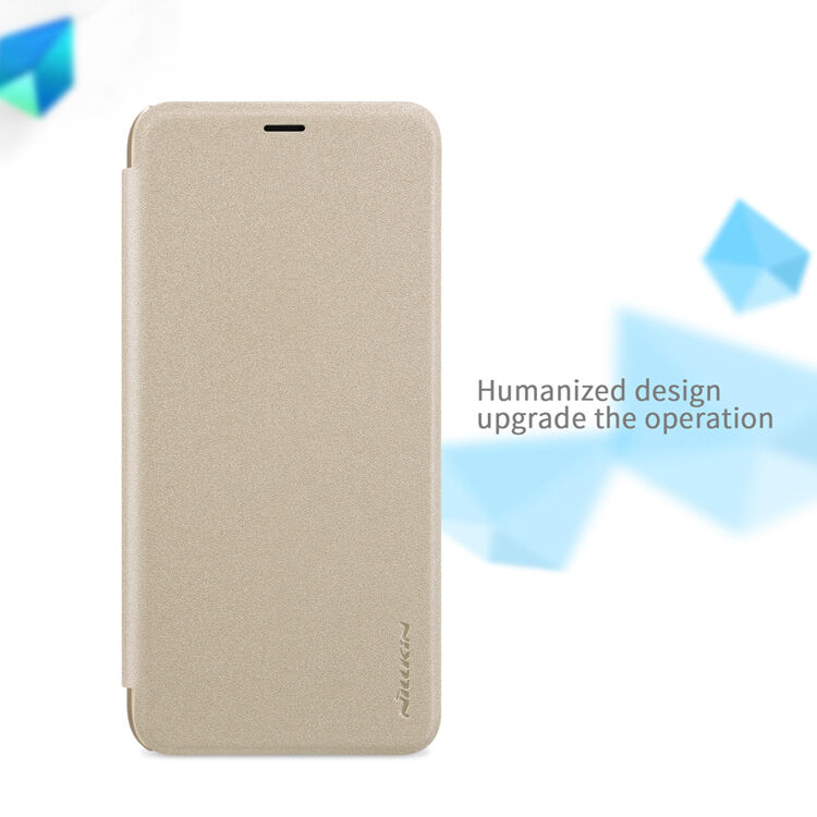 Husă flip Nillkin Sparkle, pentru Samsung Galaxy A6 (2018) - auriu