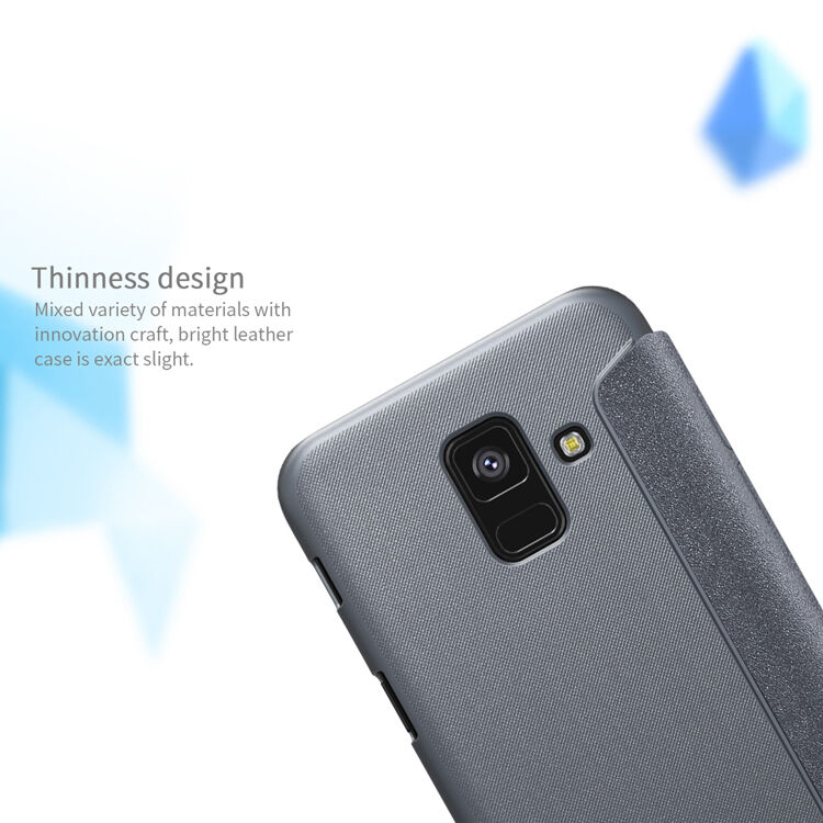 Husă flip Nillkin Sparkle, pentru Samsung Galaxy A6 (2018) - auriu