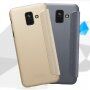 Husă flip Nillkin Sparkle, pentru Samsung Galaxy A6 (2018) - auriu