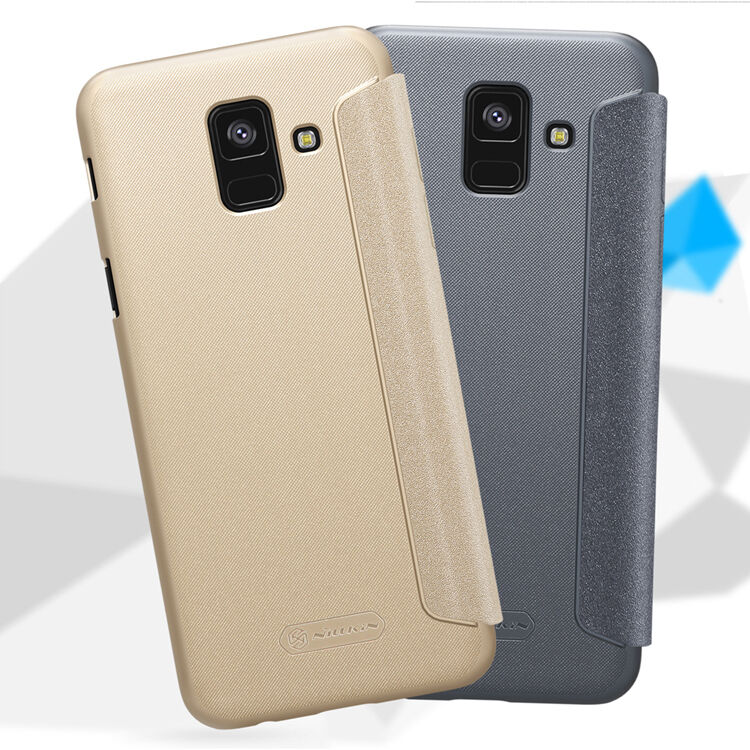 Husă flip Nillkin Sparkle, pentru Samsung Galaxy A6 (2018) - auriu