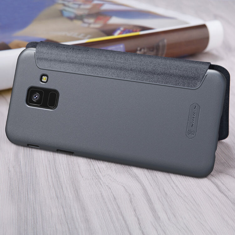 Husă flip Nillkin Sparkle, pentru Samsung Galaxy A6 (2018) - auriu