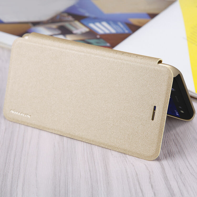 Husă flip Nillkin Sparkle, pentru Samsung Galaxy A6 (2018) - negru Husă flip Nillkin Sparkle, pentru Samsung Galaxy A6 (2018) - negru