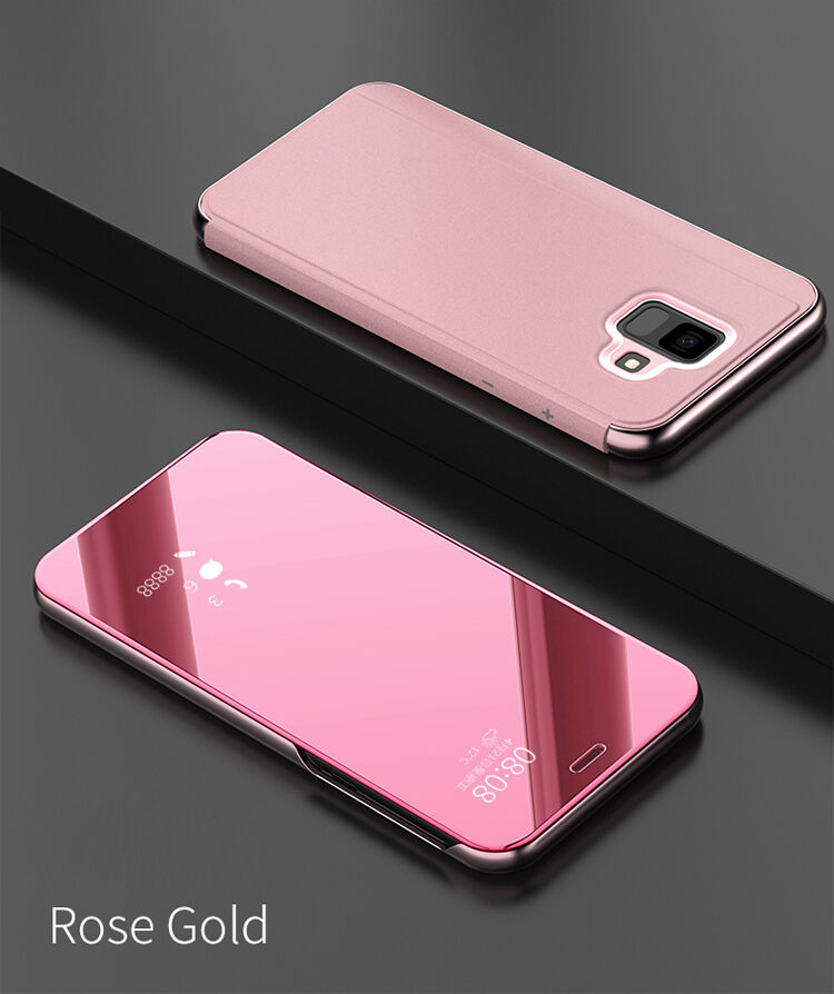 Carcasă metalică tip oglindă pentru Samsung Galaxy A6 (2018) - auriu