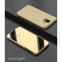 Carcasă metalică tip oglindă pentru Samsung Galaxy A6 (2018) - auriu