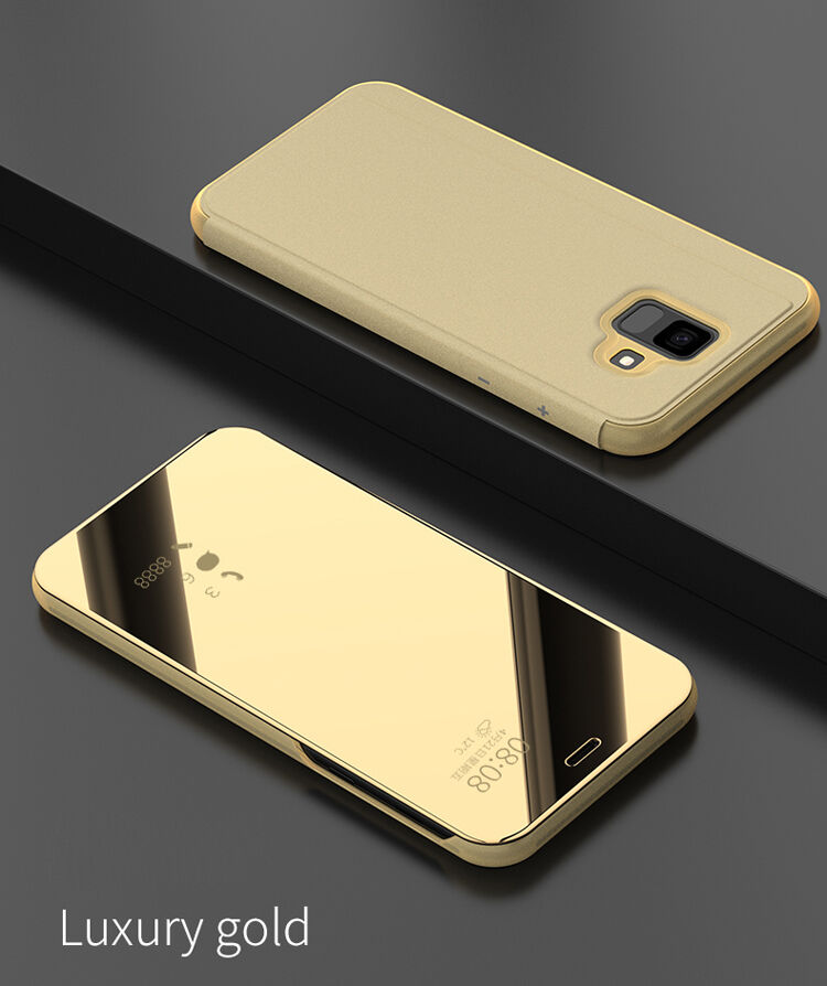 Carcasă metalică tip oglindă pentru Samsung Galaxy A6 (2018) - auriu