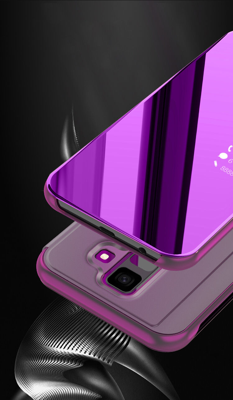 Carcasă metalică tip oglindă pentru Samsung Galaxy A6 (2018) - argintiu