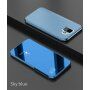 Carcasă metalică tip oglindă pentru Samsung Galaxy A6 (2018) - argintiu