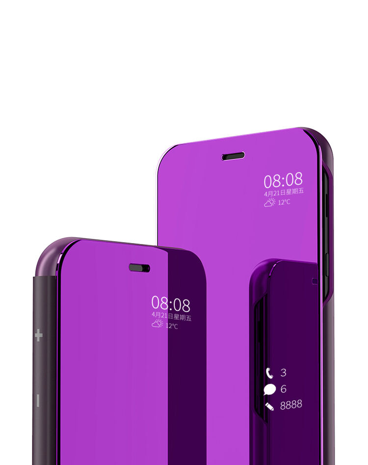 Carcasă metalică tip oglindă pentru Samsung Galaxy A6 (2018) - negru
