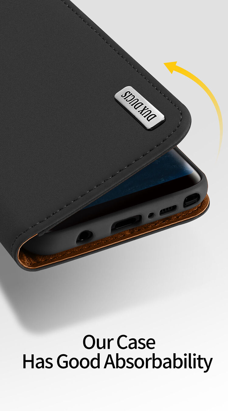 Husă flip Dux Ducis Wish, pentru Samsung Galaxy Note 8 - albastru închis
