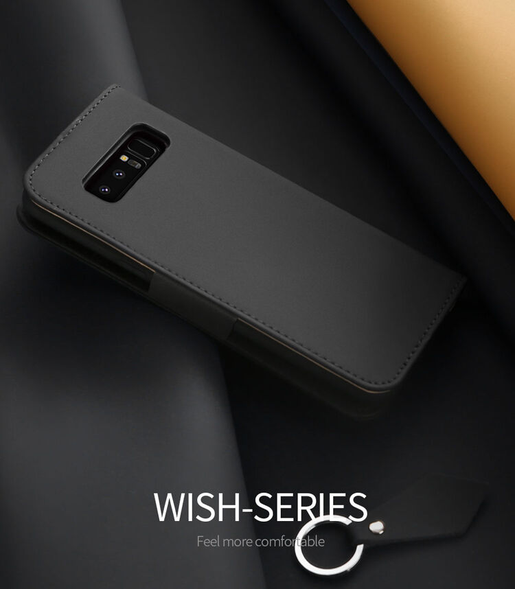 Husă flip Dux Ducis Wish, pentru Samsung Galaxy Note 8 - maro