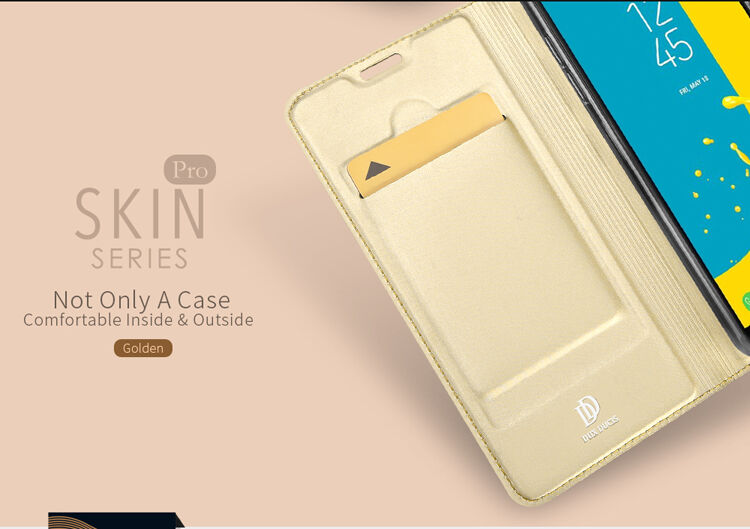 Husă flip Dux Ducis Skin Pro, pentru Samsung Galaxy J6 (2018) - albastru închis