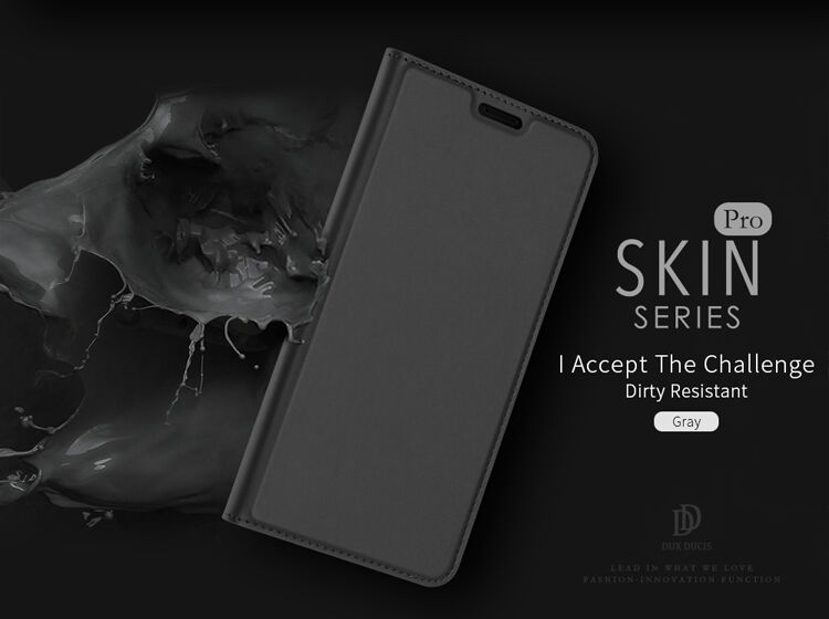 Husă flip Dux Ducis Skin Pro, pentru Samsung Galaxy J6 (2018) - gri