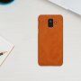 Husă flip Nillkin Qin, din piele, pentru Samsung Galaxy A6 (2018) - maro