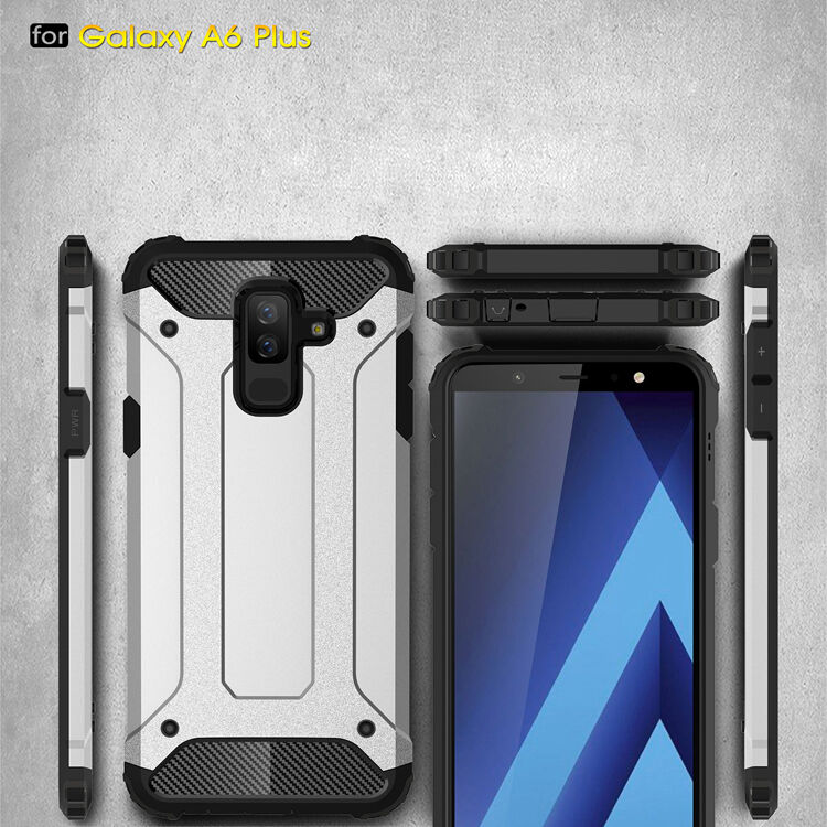 Carcasă super rezistentă Armor, pentru Samsung Galaxy A6 Plus (2018) - roz-auriu
