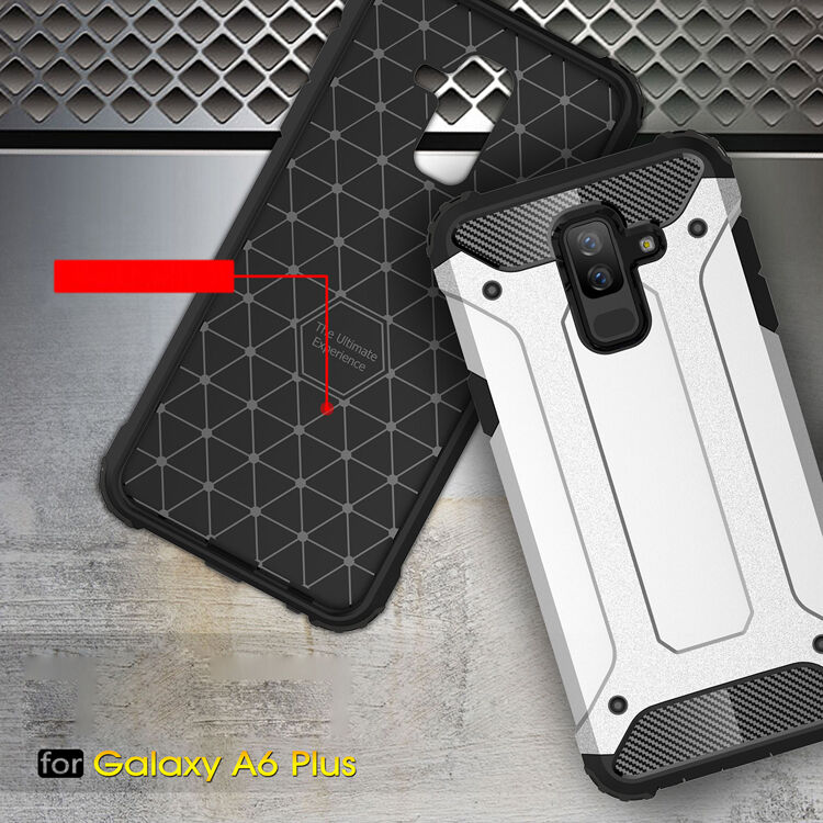 Carcasă super rezistentă Armor, pentru Samsung Galaxy A6 Plus (2018) - roz-auriu