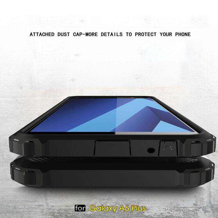 Carcasă super rezistentă Armor, pentru Samsung Galaxy A6 Plus (2018) - roz-auriu