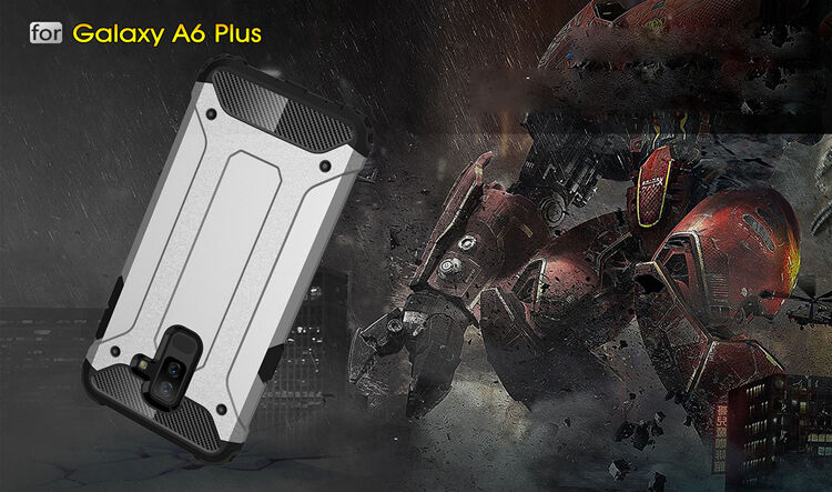 Carcasă super rezistentă Armor, pentru Samsung Galaxy A6 Plus (2018) - roz-auriu