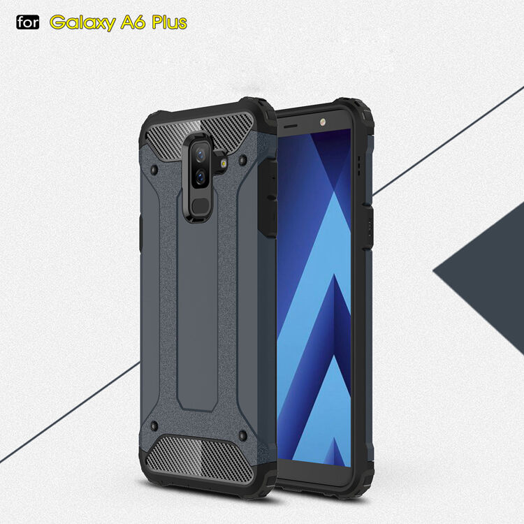 Carcasă super rezistentă Armor, pentru Samsung Galaxy A6 Plus (2018) - roz-auriu