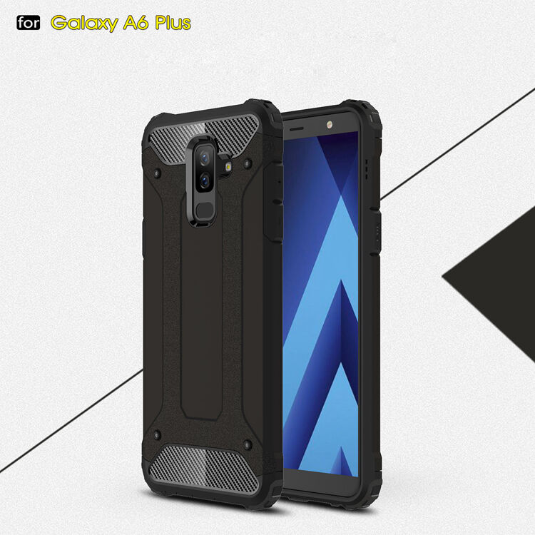 Carcasă super rezistentă Armor, pentru Samsung Galaxy A6 Plus (2018) - roz-auriu
