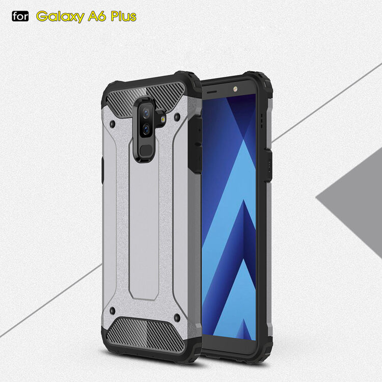 Carcasă super rezistentă Armor, pentru Samsung Galaxy A6 Plus (2018) - roz-auriu