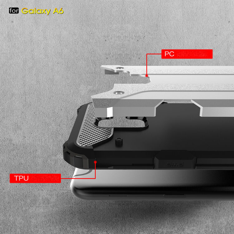 Carcasă super rezistentă Armor, pentru Samsung Galaxy A6 (2018) - auriu