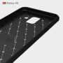 Carcasă din plastic cu textură șlefuită, pentru Samsung Galaxy A6 (2018) - gri