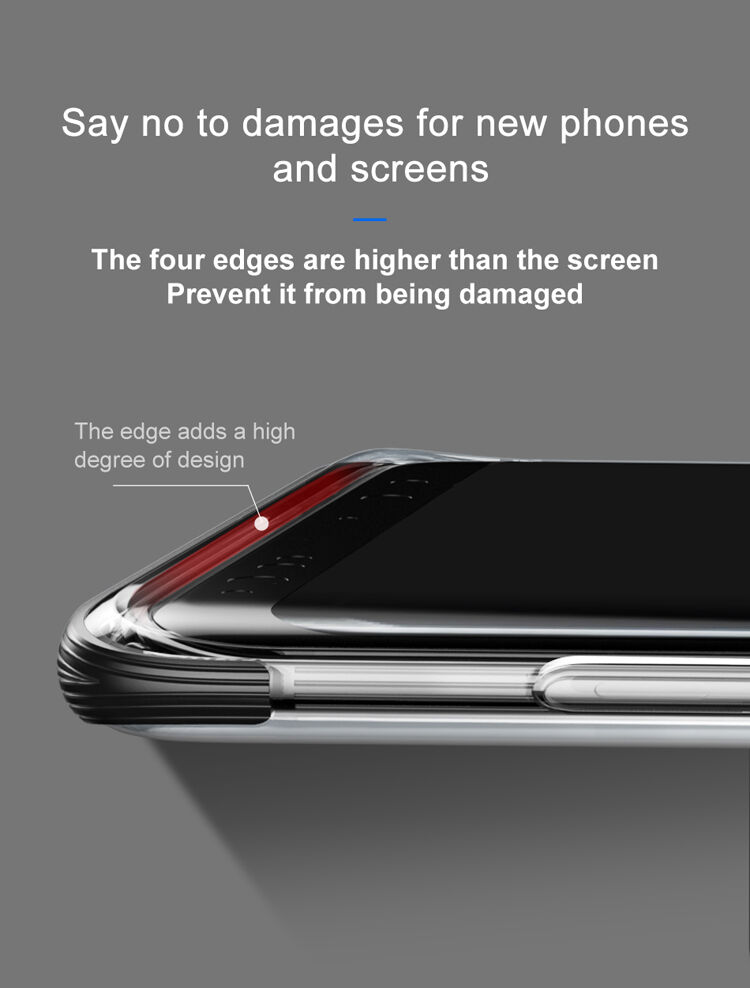 Carcasă Baseus Armor, din plastic transparent pentru Samsung Galaxy S9 Plus - roșu