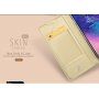 Husă flip Dux Ducis Skin Pro, pentru Samsung Galaxy A6 Plus (2018) - auriu