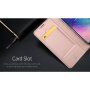 Husă flip Dux Ducis Skin Pro, pentru Samsung Galaxy A6 Plus (2018) - auriu