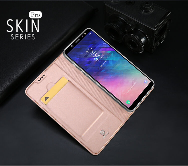 Husă flip Dux Ducis Skin Pro, pentru Samsung Galaxy A6 Plus (2018) - gri