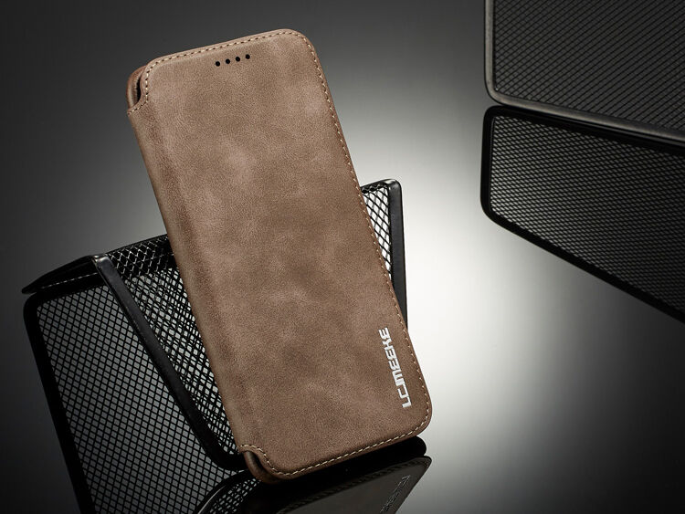 Husă flip LC.Imeeke, din piele, pentru Samsung Galaxy S9 - roșu