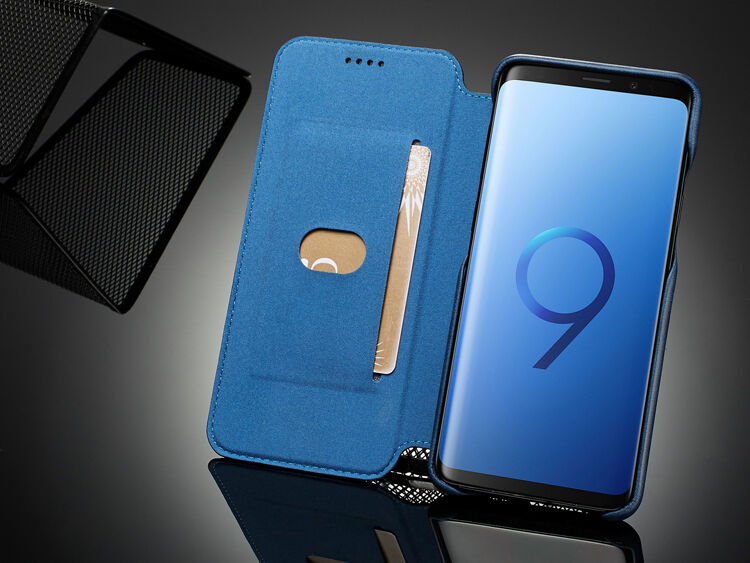 Husă flip LC.Imeeke, din piele, pentru Samsung Galaxy S9 - roșu