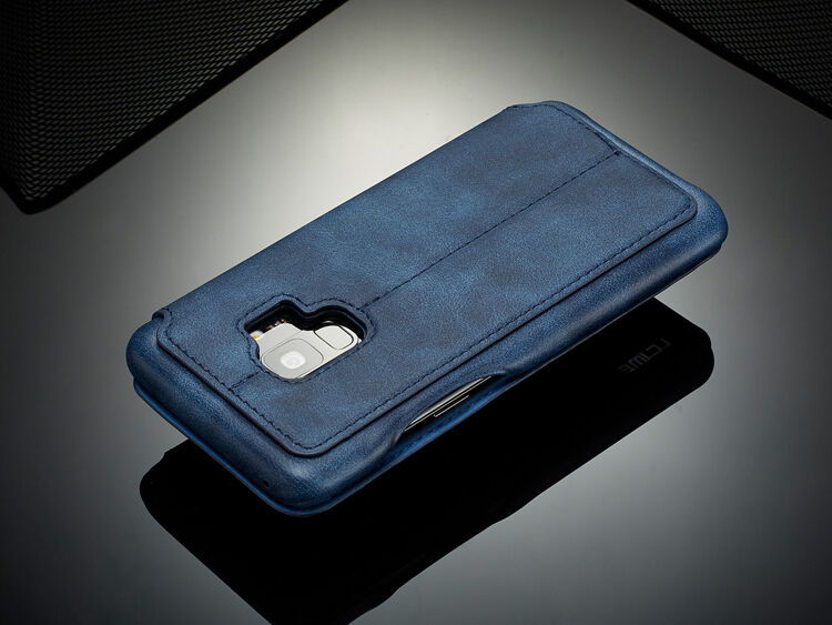 Husă flip LC.Imeeke, din piele, pentru Samsung Galaxy S9 - roșu