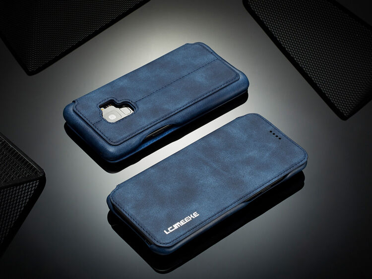 Husă flip LC.Imeeke, din piele, pentru Samsung Galaxy S9 - roșu