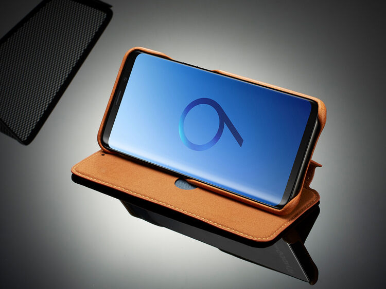 Husă flip LC.Imeeke, din piele, pentru Samsung Galaxy S9 - roșu