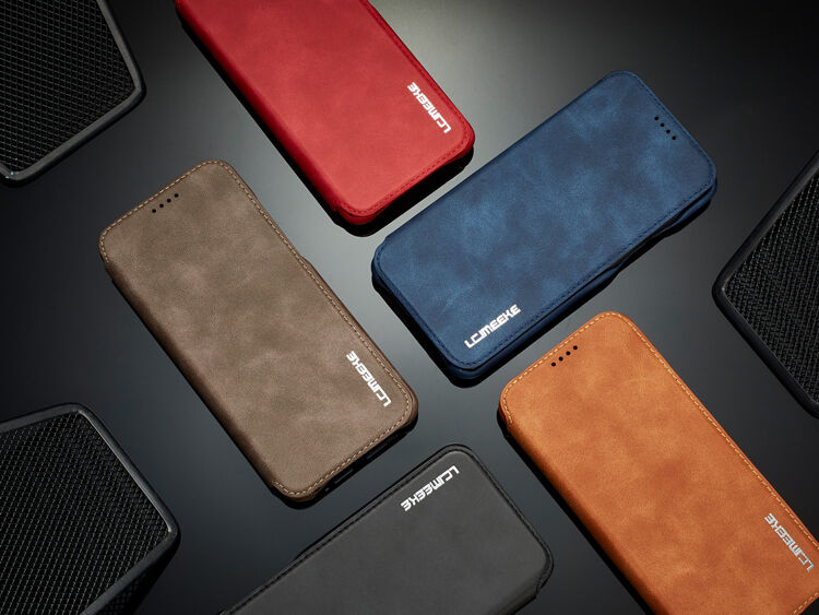 Husă flip LC.Imeeke, pentru Samsung Galaxy S9 Plus - maro