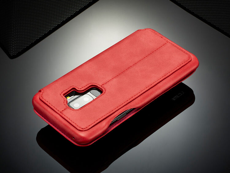 Husă flip LC.Imeeke, pentru Samsung Galaxy S9 Plus - maro