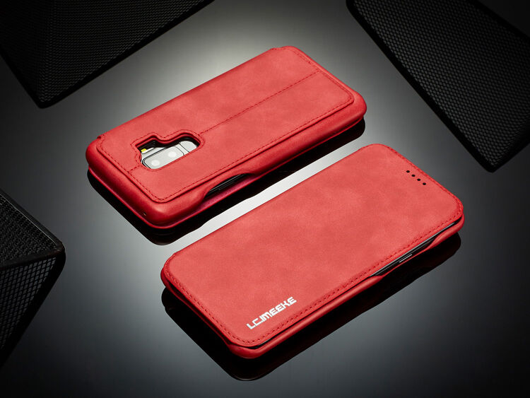 Husă flip LC.Imeeke, pentru Samsung Galaxy S9 Plus - maro