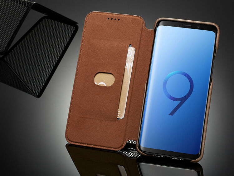 Husă flip LC.Imeeke, pentru Samsung Galaxy S9 Plus - roșu