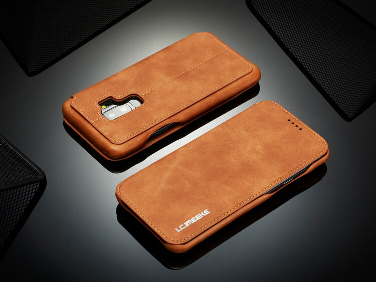 Husă flip LC.Imeeke, pentru Samsung Galaxy S9 Plus - roșu