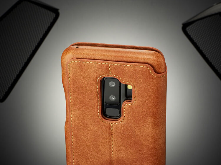 Husă flip LC.Imeeke, pentru Samsung Galaxy S9 Plus - roșu