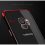 Carcasă transparentă Sulada, din plastic, cu ramă, pentru Samsung Galaxy S9 - argintiu
