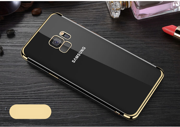 Carcasă transparentă Sulada, din plastic, cu ramă, pentru Samsung Galaxy S9 - argintiu Carcasă transparentă Sulada, din plastic, cu ramă, pentru Samsung Galaxy S9 - argintiu