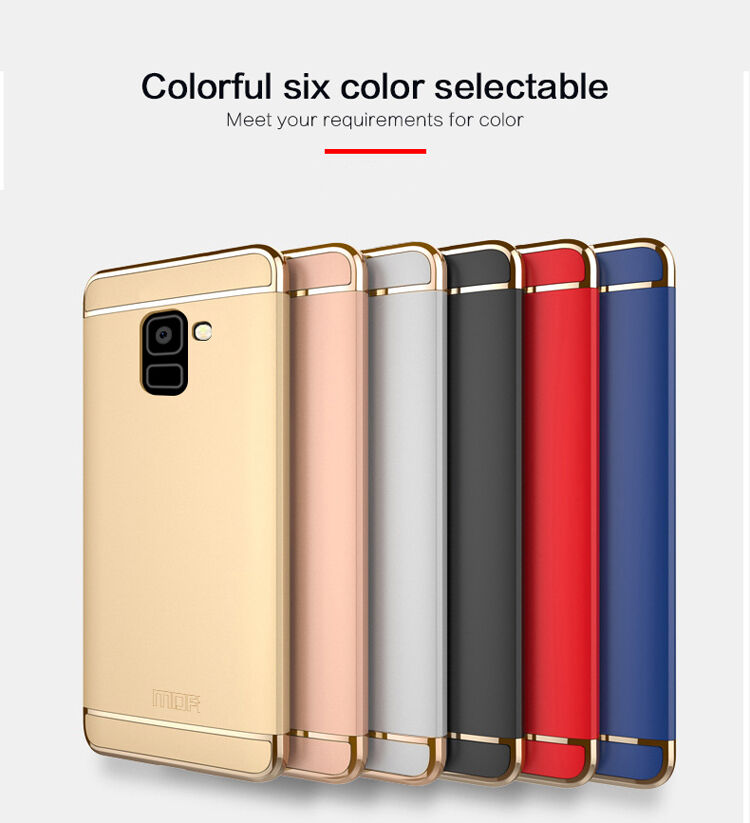 Carcasă Mofi din plastic pentru Samsung Galaxy A8 (2018) - auriu