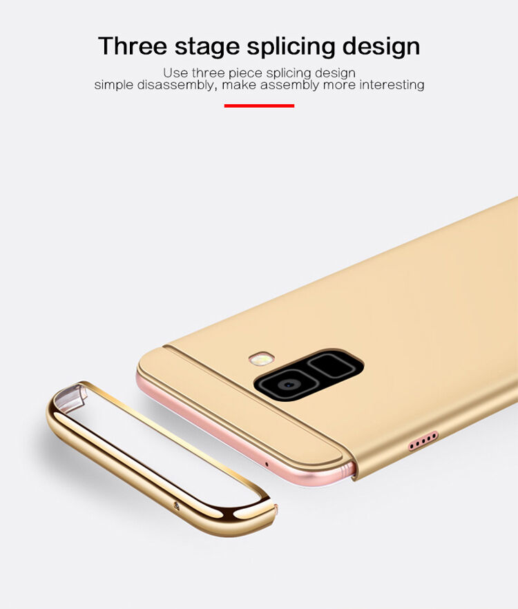Carcasă Mofi din plastic pentru Samsung Galaxy A8 (2018) - roșu