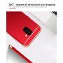 Carcasă Mofi din plastic pentru Samsung Galaxy A8 (2018) - roșu