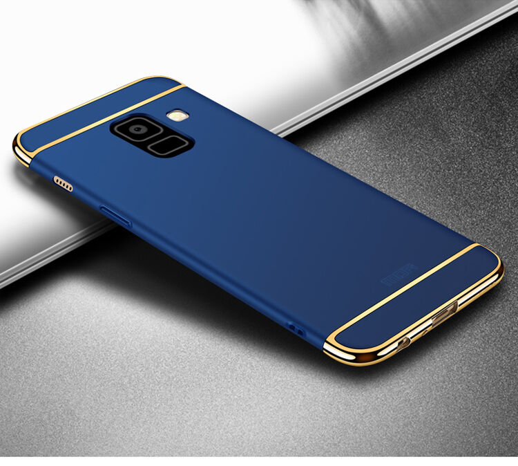 Carcasă Mofi din plastic pentru Samsung Galaxy A8 (2018) - roșu