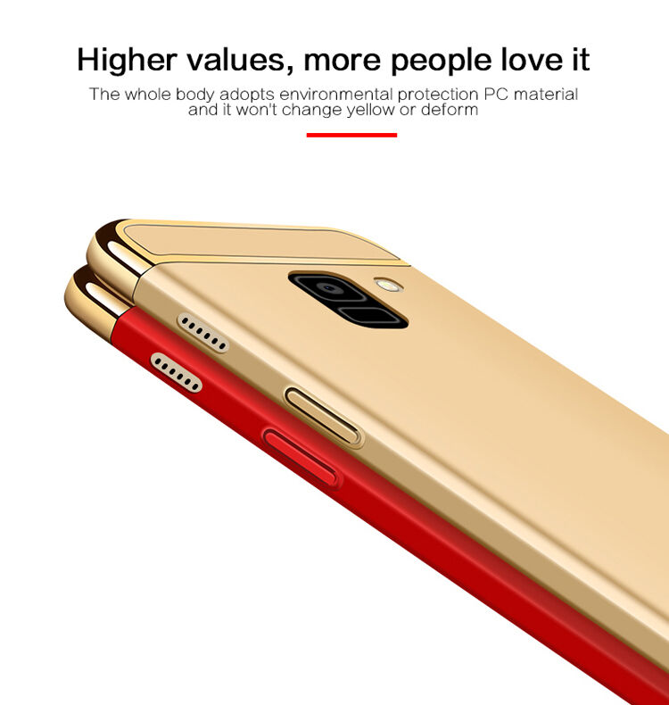 Carcasă Mofi din plastic pentru Samsung Galaxy A8 (2018) - argintiu
