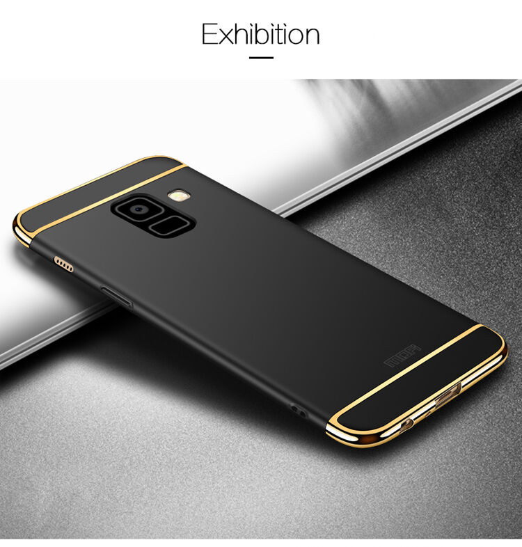 Carcasă Mofi din plastic pentru Samsung Galaxy A8 (2018) - argintiu